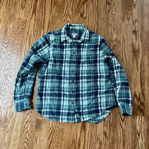 L.L. Bean Tops - L.L. Bean Women's Plaid Flannel Shirt